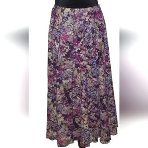 Coldwater Creek midi abstract floral skirt. SOLD